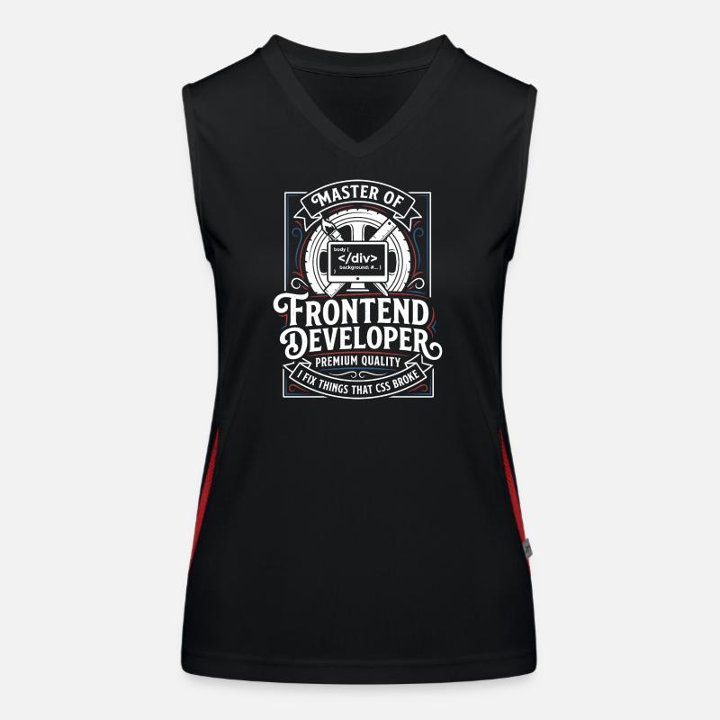 Frontend Master: CSS HTML Art Women's Functional Contrast Tank Top