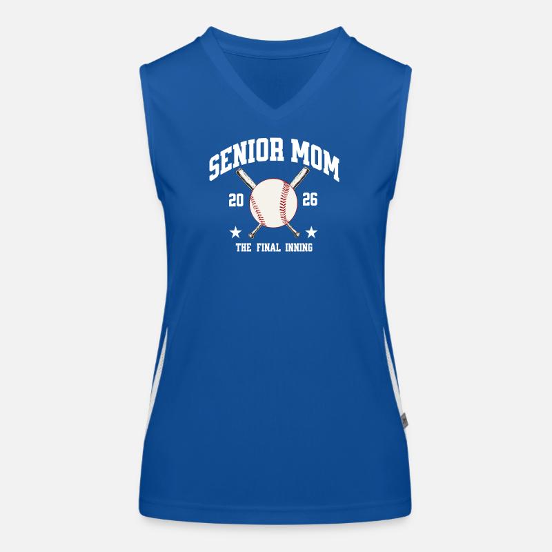 Senior Mom Final Inning 2026 Funktionelles Kontrast-Tank Top für Frauen