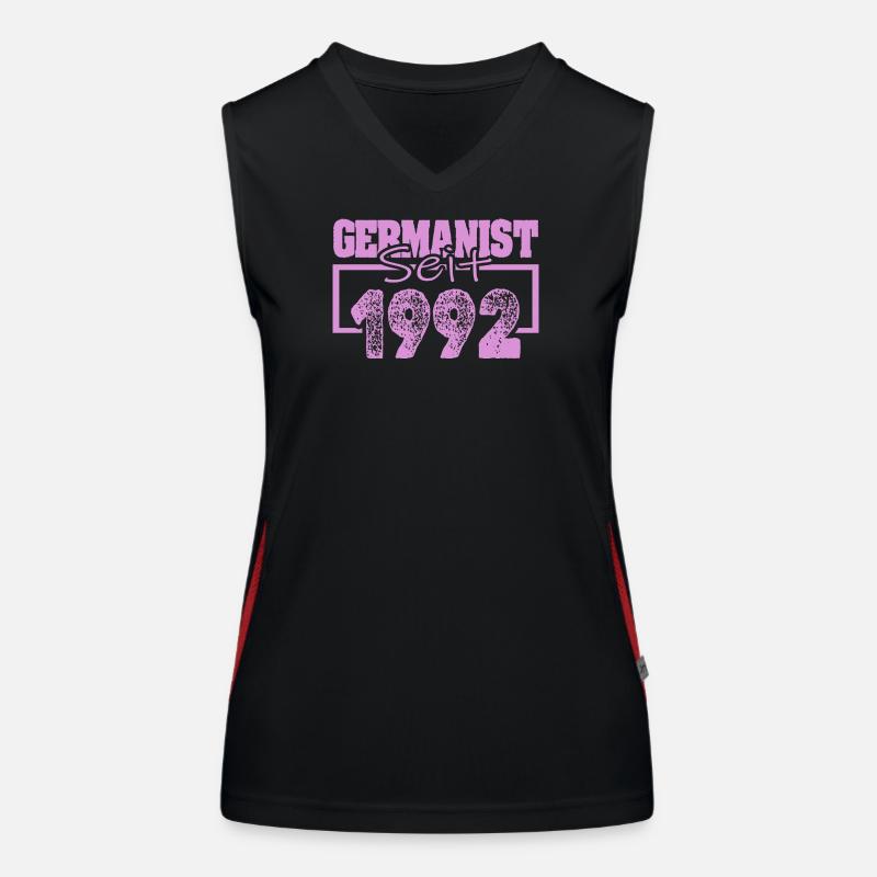 German studies scholar 1992 Women's Functional Contrast Tank Top
