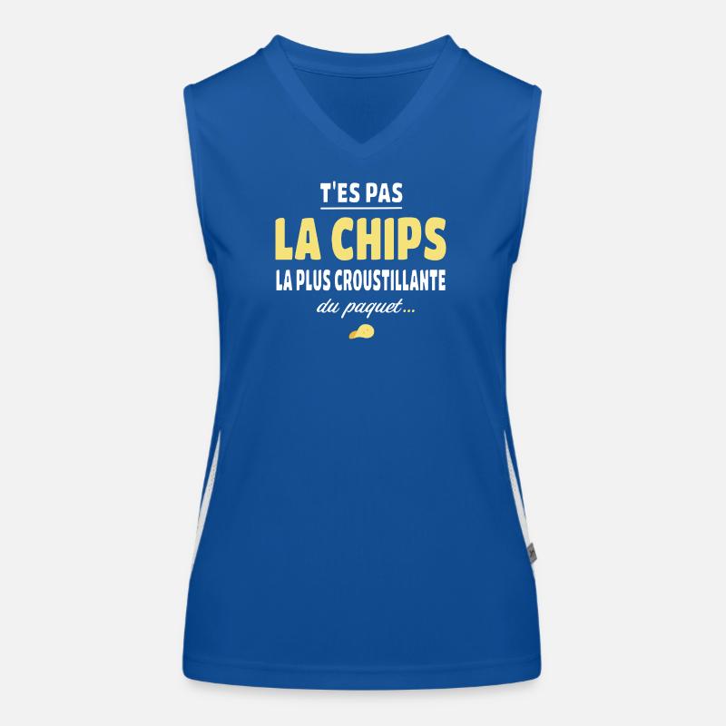T'es pas la chips la plus croustillante Débardeur respirant contrasté Femme