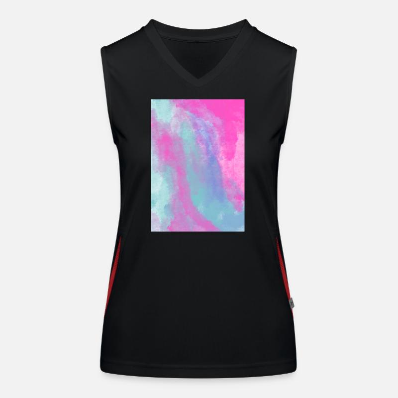 Gradient Spring customizable Women's Functional Contrast Tank Top