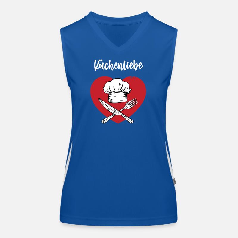 Küchenliebe Hobbykoch Leidenschaft Kochen Koch Funktionelles Kontrast-Tank Top für Frauen