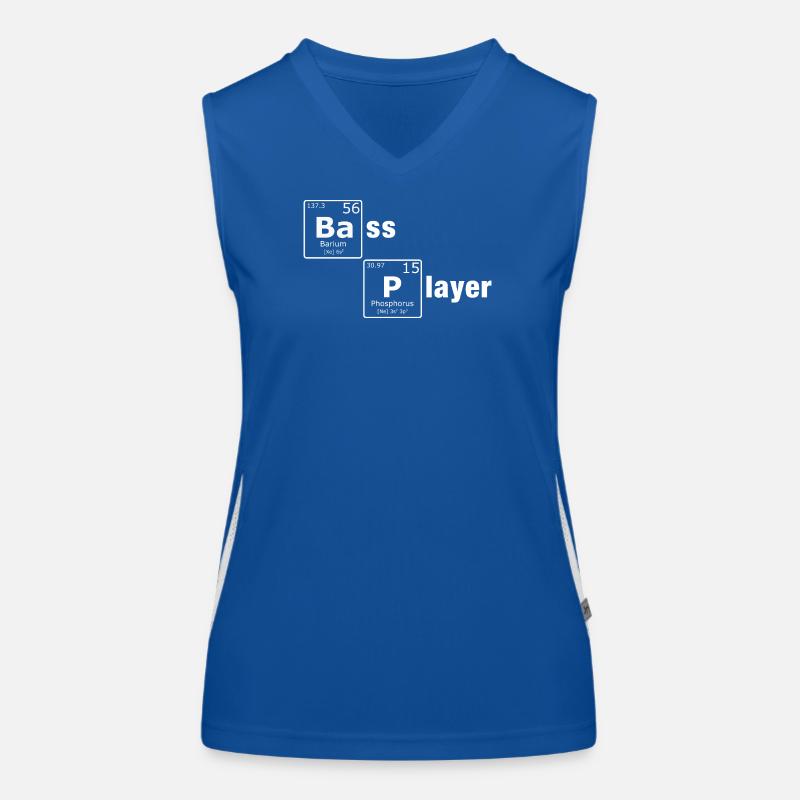 Bass Player PSE Periodensystem Elemente Nerd Funktionelles Kontrast-Tank Top für Frauen
