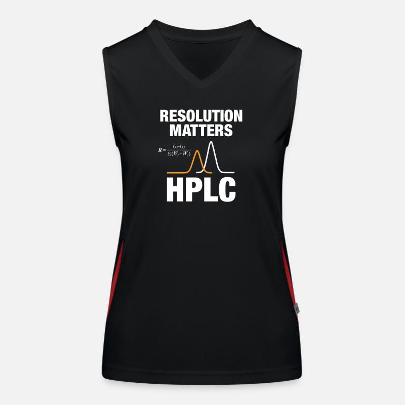 Chromatographie de performance à résolution de crête HPLC Débardeur respirant contrasté Femme