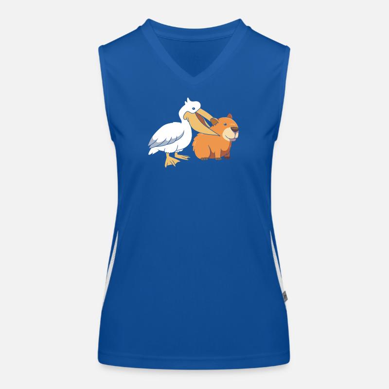 Capybara Capibara Funktionelles Kontrast-Tank Top für Frauen