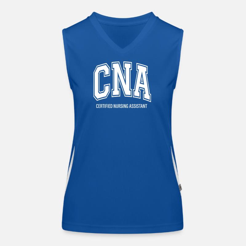 Assistante infirmière certifiée CNA Débardeur respirant contrasté Femme