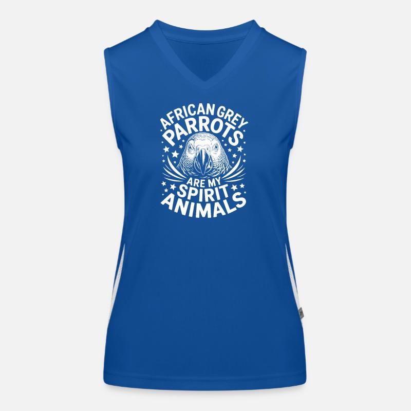 Graupapagei Sprüche Lustiges Graupapagei Geschenk  Funktionelles Kontrast-Tank Top für Frauen