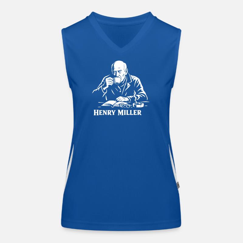 Henry Miller Café Reader Women's Functional Contrast Tank Top