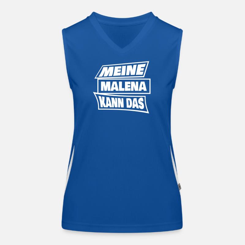 Malena als Sprueche Funktionelles Kontrast-Tank Top für Frauen