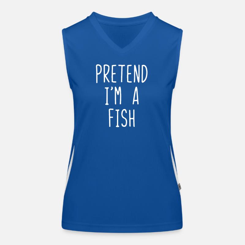 Fais comme si j’étais un poisson Débardeur respirant contrasté Femme