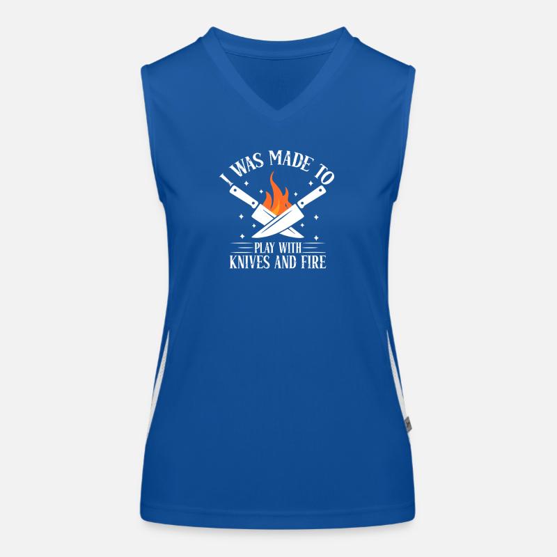 Funny Chef Head Chef Baker Chef Uniform Kitchen Me Women's Functional Contrast Tank Top