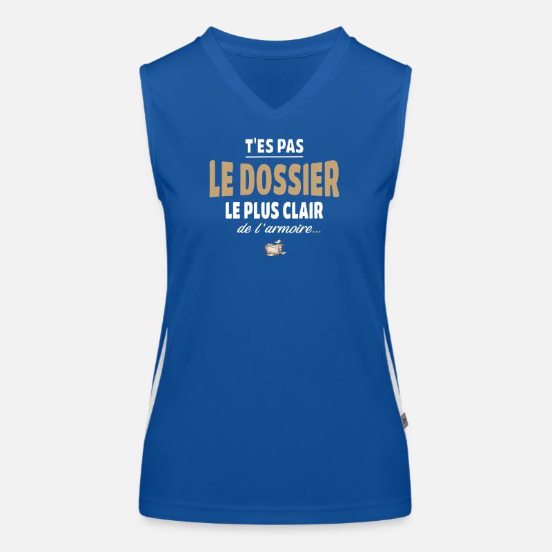 T’es pas le dossier le plus clair de l’armoire Débardeur respirant contrasté Femme