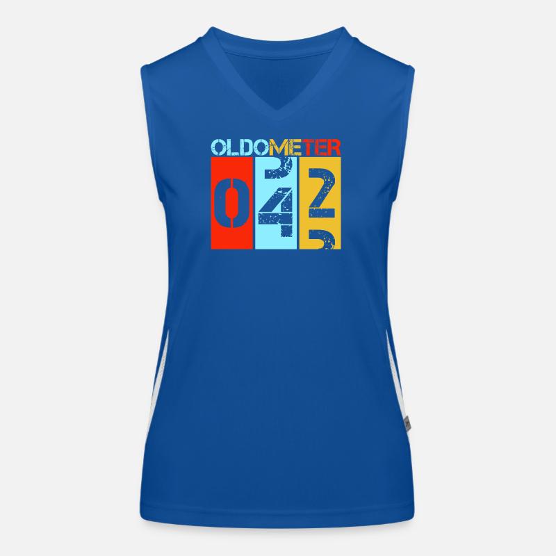 Oldometer 42 Rétro Vintage 42 Design pour le 42e anniversaire Débardeur respirant contrasté Femme