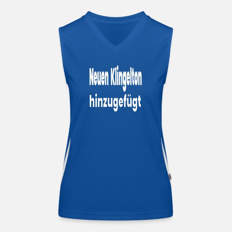 Klingelton Funktionelles Kontrast-Tank Top für Frauen