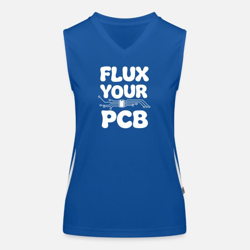 Flux Printed Circuit Boards Soldering PCB Solder Electronics Women's Functional Contrast Tank Top