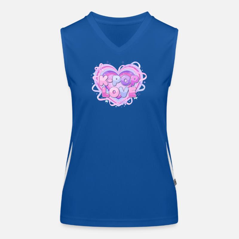 K-Pop Love Herz-Pastell Funktionelles Kontrast-Tank Top für Frauen