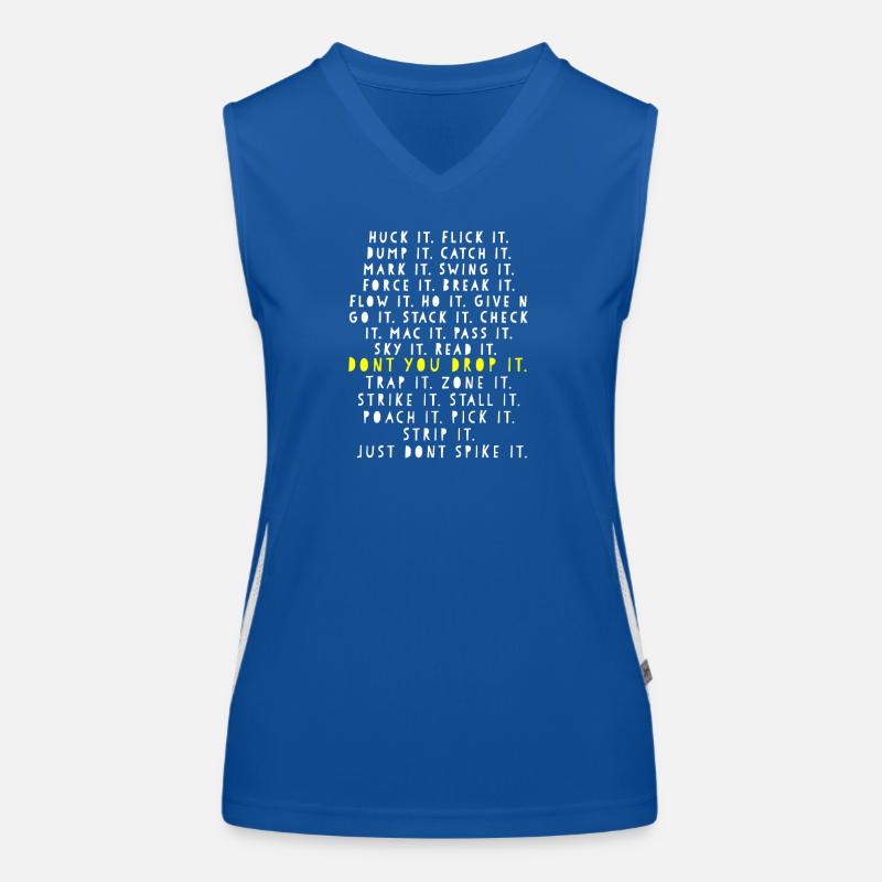 Ne tombez pas en gras Typographie Débardeur respirant contrasté Femme