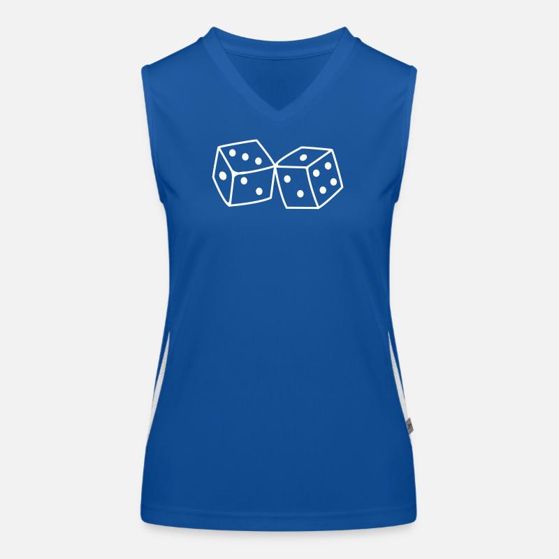 wuerfel Funktionelles Kontrast-Tank Top für Frauen