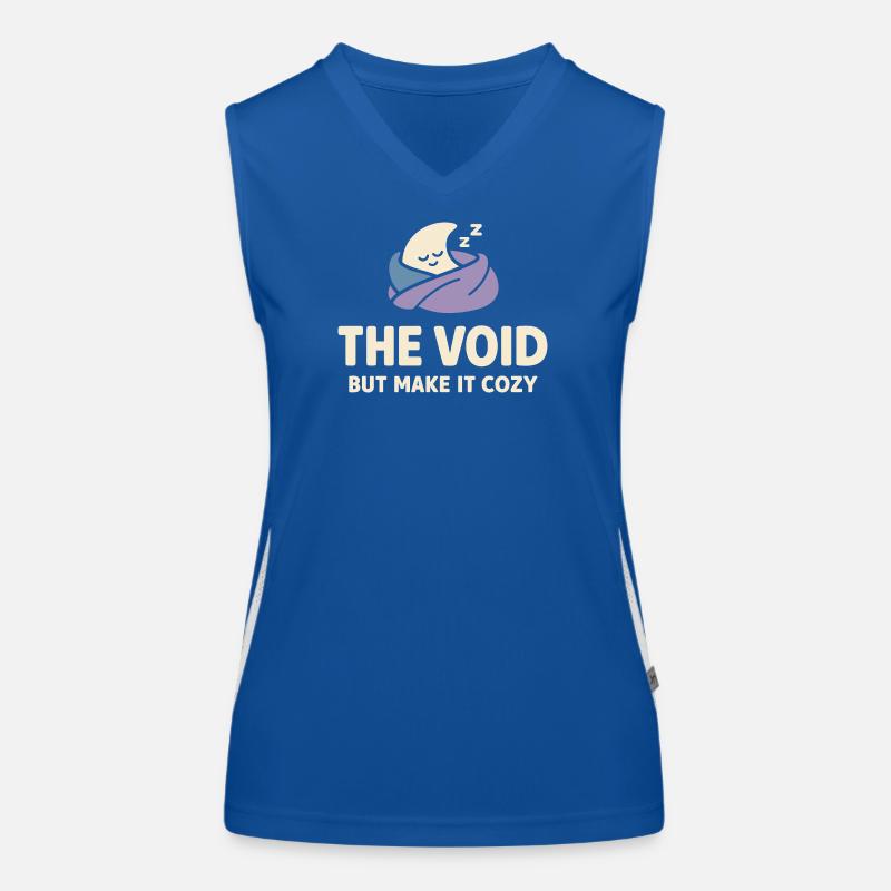 Existential humor, nihilism, humor, Women's Functional Contrast Tank Top