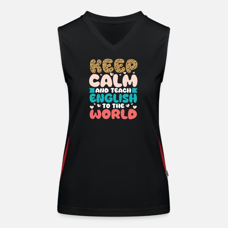 ELL-Lehrer englische Sprache Funktionelles Kontrast-Tank Top für Frauen