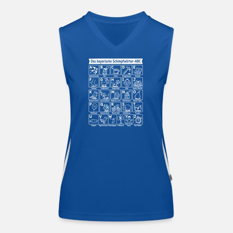 Das ABC Funktionelles Kontrast-Tank Top für Frauen