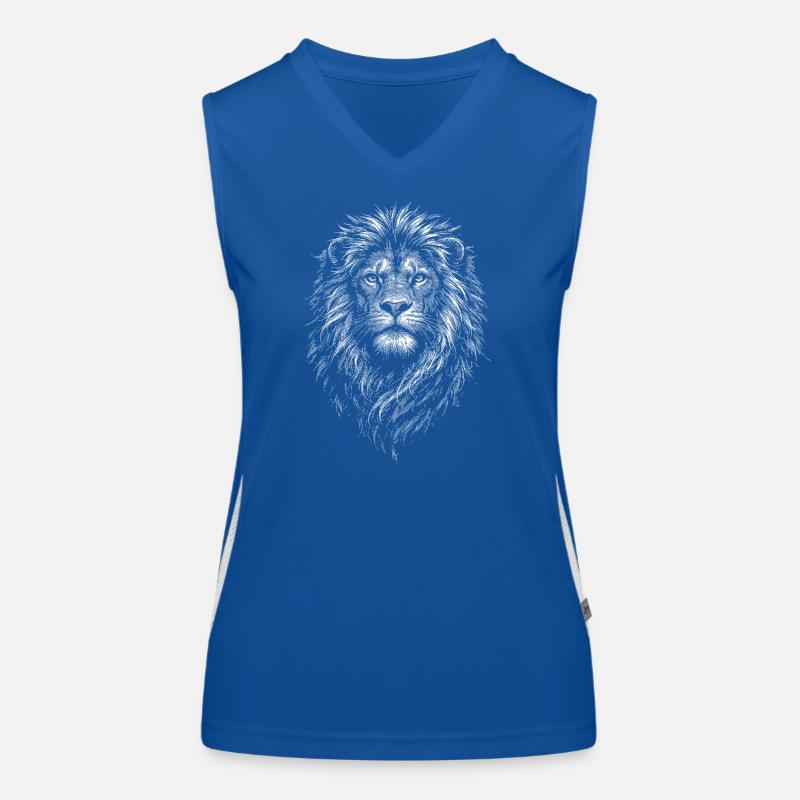 Löwe Funktionelles Kontrast-Tank Top für Frauen