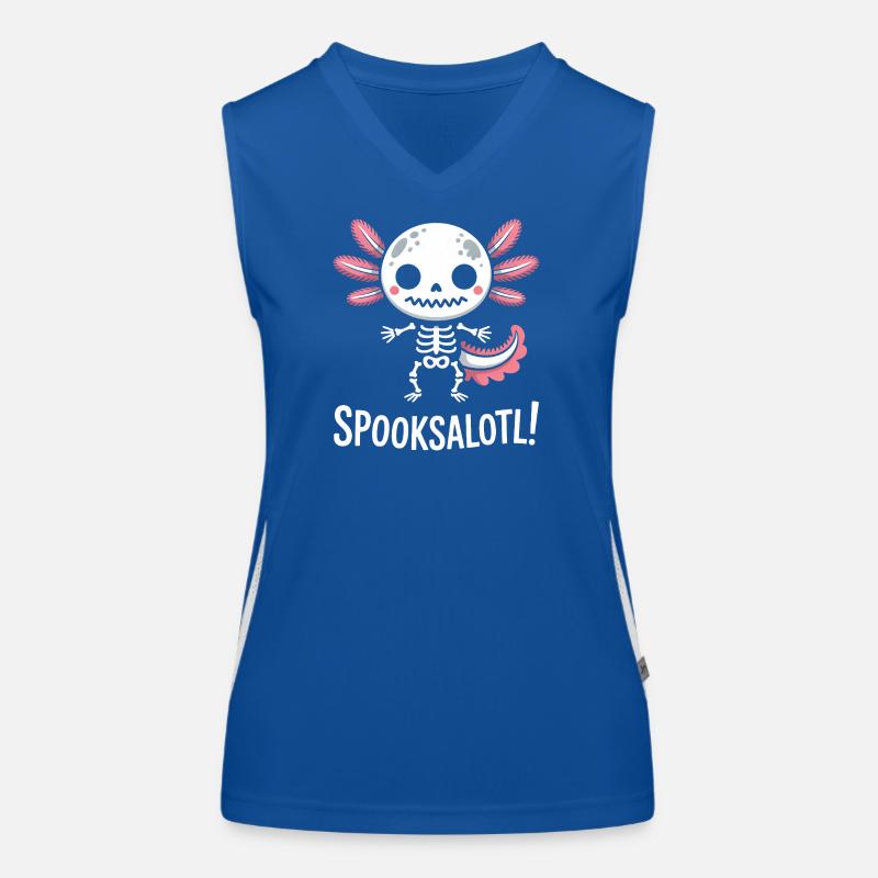 Conception du squelette de Spooksalot Débardeur respirant contrasté Femme