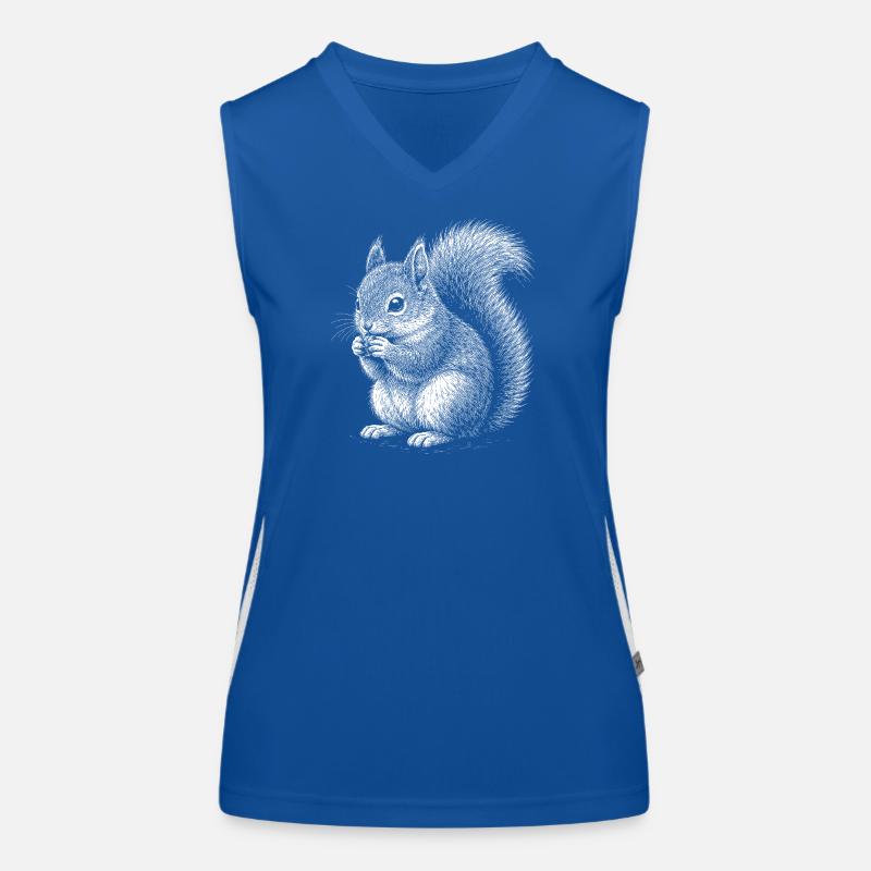 Eichhörnchen Funktionelles Kontrast-Tank Top für Frauen