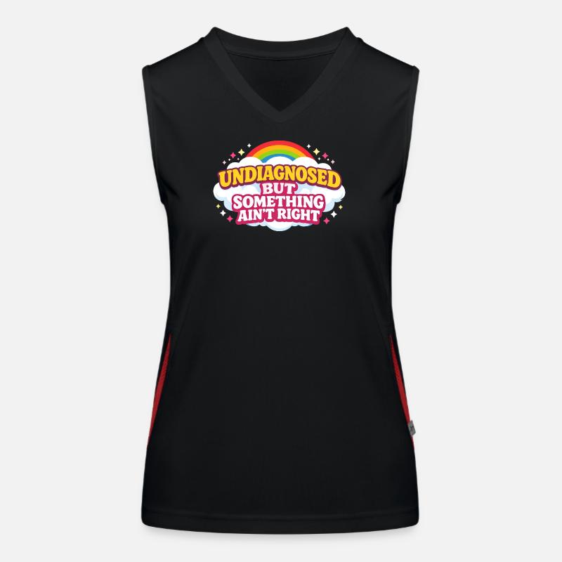 Not diagnosed, but something is wrong Women's Functional Contrast Tank Top