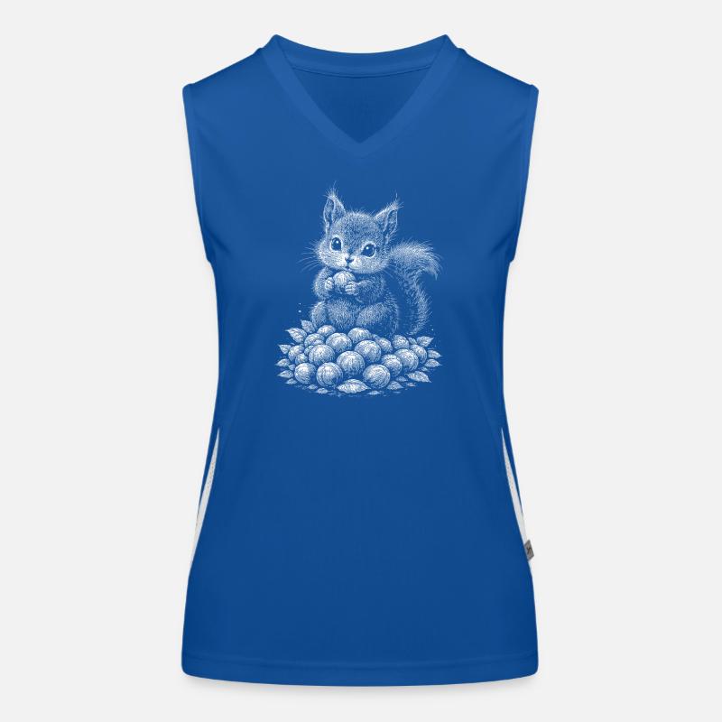 Eichhoernchen Funktionelles Kontrast-Tank Top für Frauen