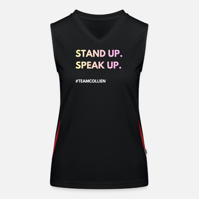 Stand Up, Speak Up Women's Functional Contrast Tank Top