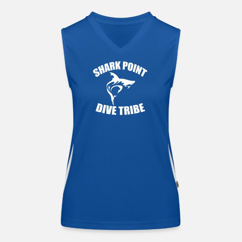 SHARK POINT DIVE TRIBE Funktionelles Kontrast-Tank Top für Frauen