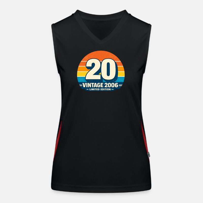 Vintage 2006 Regenbogen Runde Funktionelles Kontrast-Tank Top für Frauen