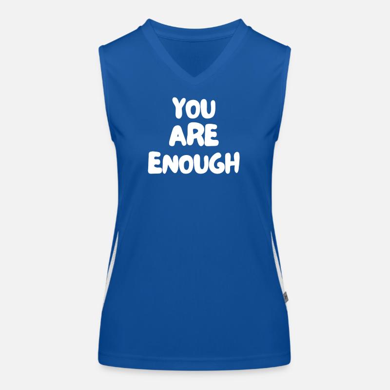 Du bist genug Funktionelles Kontrast-Tank Top für Frauen