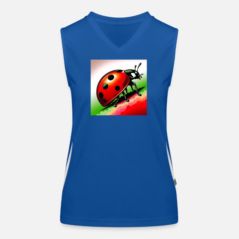 Marienkäfer Funktionelles Kontrast-Tank Top für Frauen