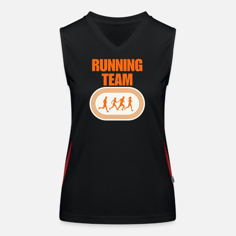 Running Team Funktionelles Kontrast-Tank Top für Frauen