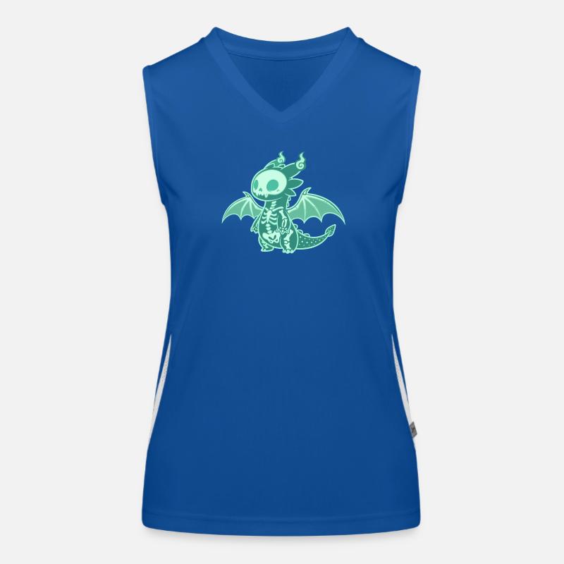 Dragon Ghost Vector Women's Functional Contrast Tank Top