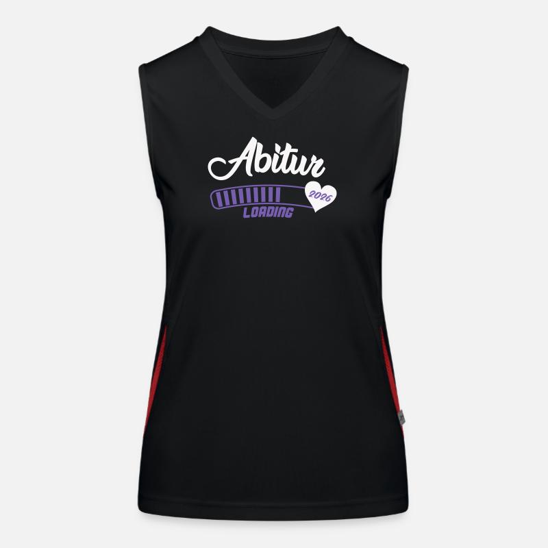 Abitur 2026 Loading Herz Funktionelles Kontrast-Tank Top für Frauen