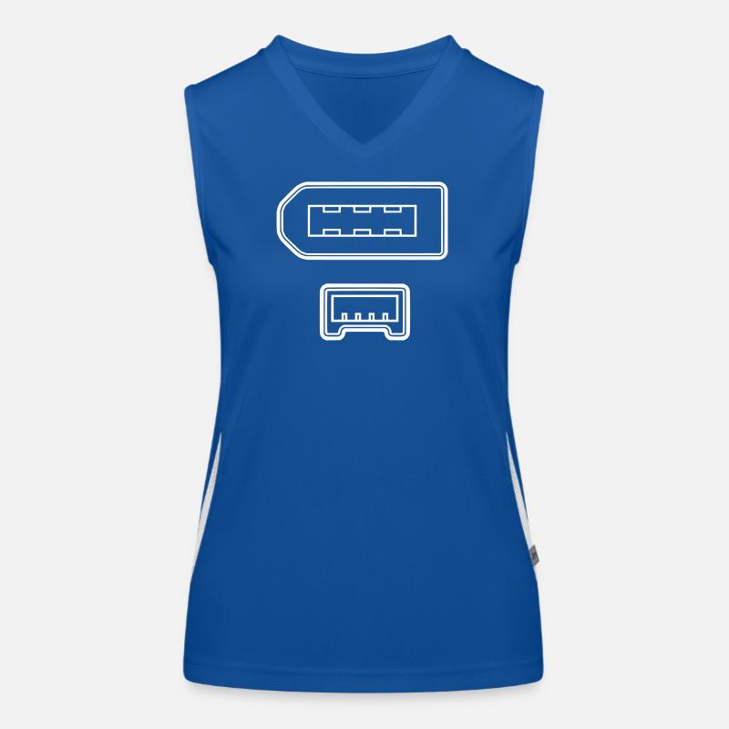 Firewire connector Women's Functional Contrast Tank Top