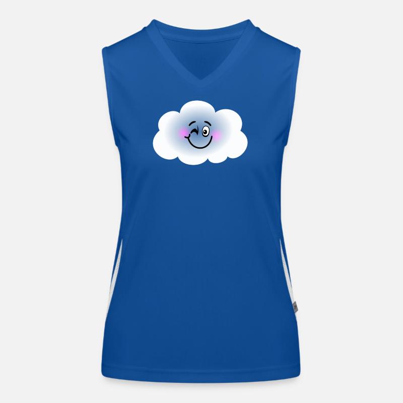 Glückliche Wolke Funktionelles Kontrast-Tank Top für Frauen