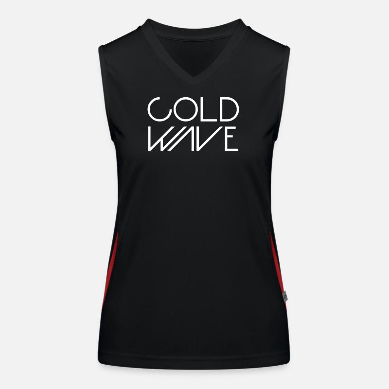 Cold Wave Minimalist Typography Women's Functional Contrast Tank Top