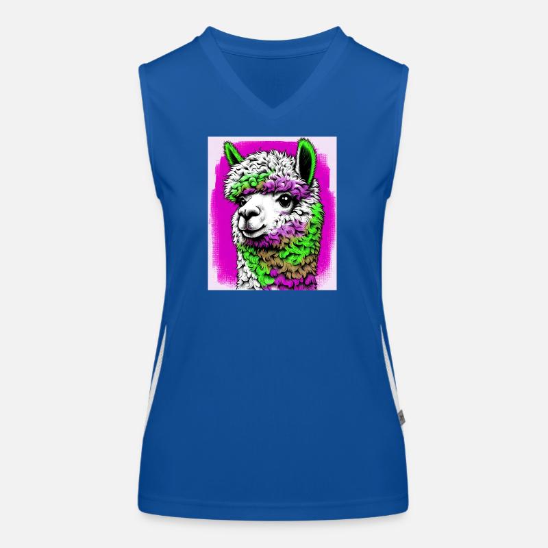 Alpaka Funktionelles Kontrast-Tank Top für Frauen