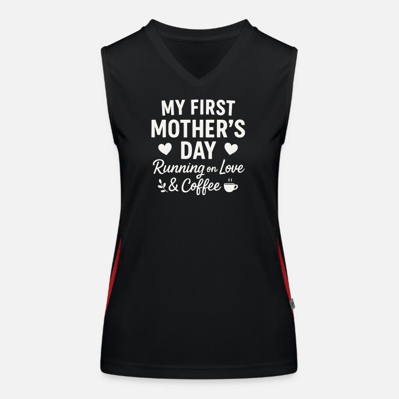 Erster Muttertag Humor Mama Geschenkidee Familie Funktionelles Kontrast-Tank Top für Frauen