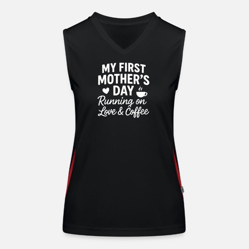 Erster Muttertag Humor Mama Geschenkidee Familie Funktionelles Kontrast-Tank Top für Frauen