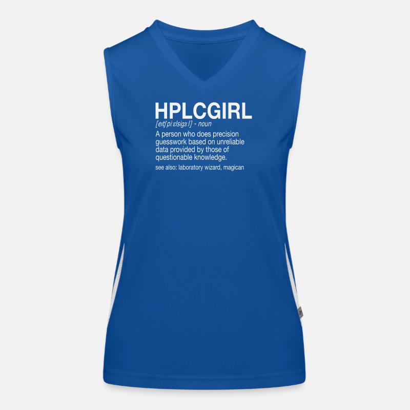 High Performance Liquid Chromatography HPLC Girl Funktionelles Kontrast-Tank Top für Frauen