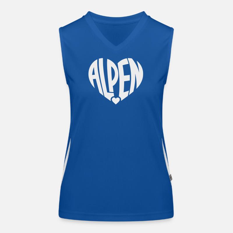 Alps Heart Logo Women's Functional Contrast Tank Top