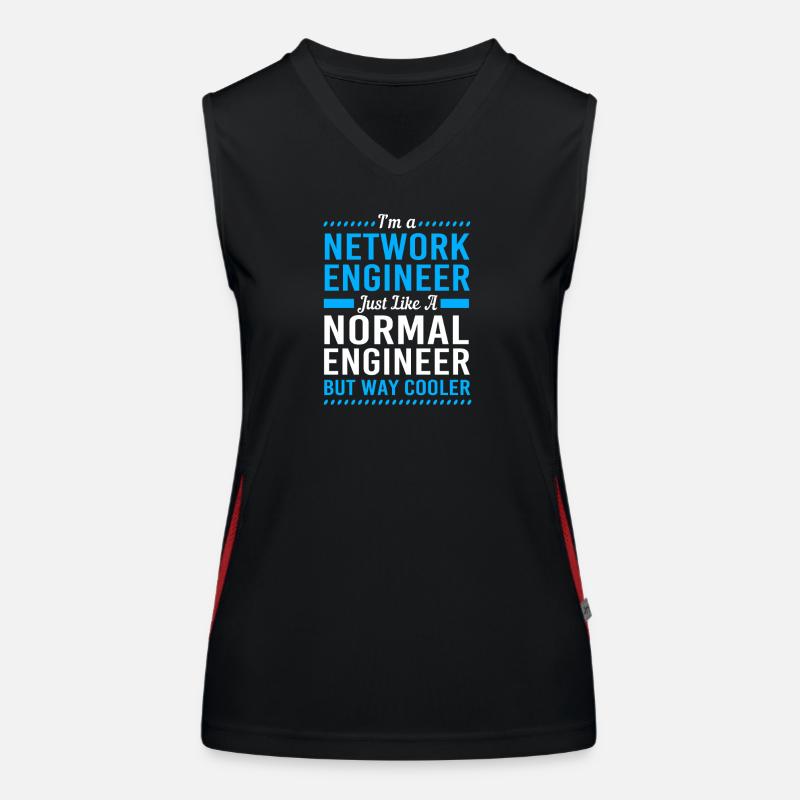 Netzwerk Informatiker Programmierer Admin Funktionelles Kontrast-Tank Top für Frauen