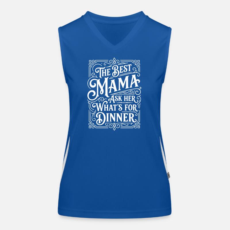 Best Mama Dinner Spruch Humor Küche Funktionelles Kontrast-Tank Top für Frauen
