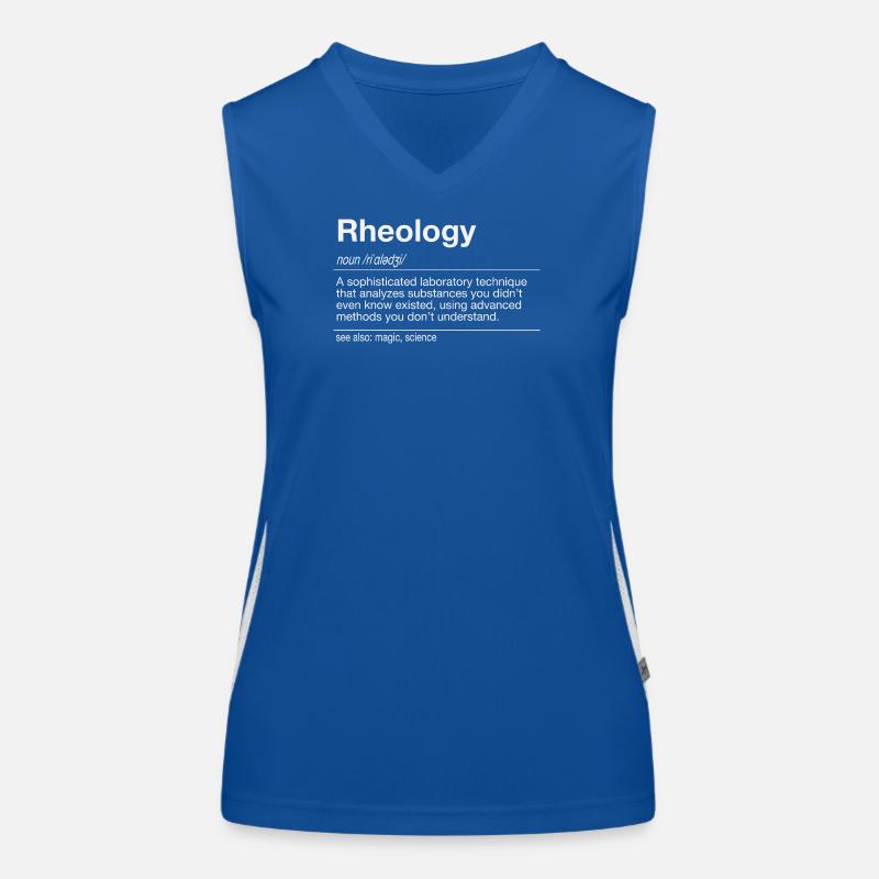 Rheology Flow Behavior Rheometry Women's Functional Contrast Tank Top