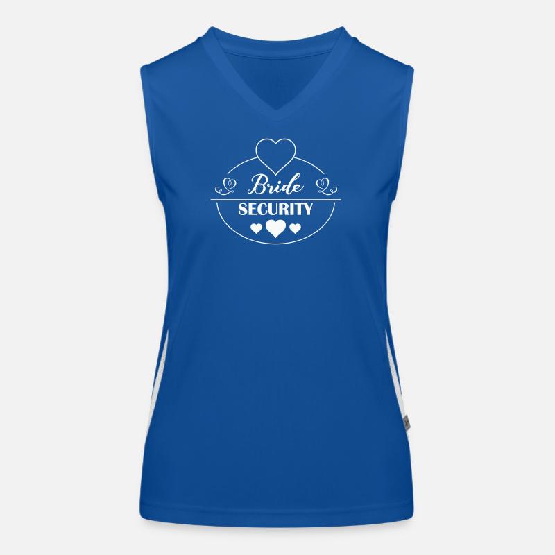 Logo du Cœur de Sécurité Mariée Débardeur respirant contrasté Femme